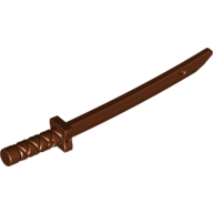 Lego meč Shamshir / Katana, červeno hnědá (6197975)
